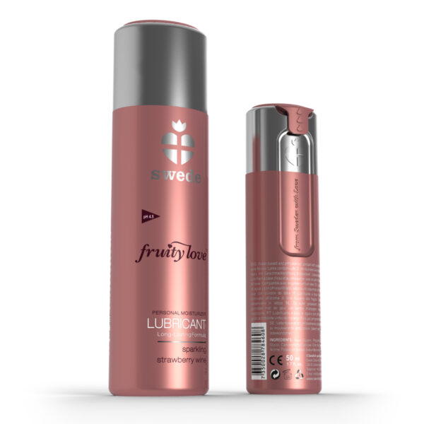 Swede - Fruity Love Glijmiddel Aardbeienwijn 100 ml - Afbeelding 2