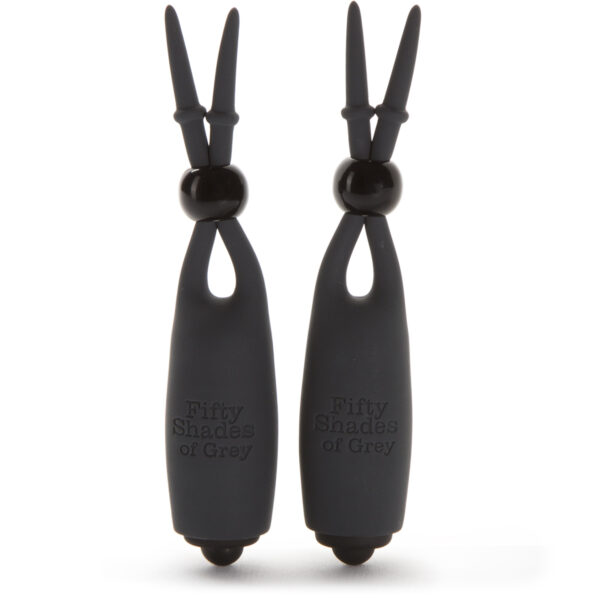 Fifty Shades of Grey - Vibrerende Tepelklemmen Zwart - Afbeelding 3
