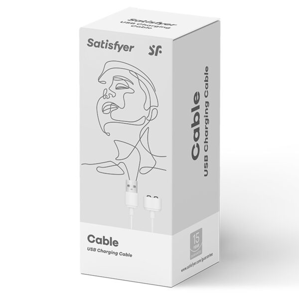 Satisfyer - USB Oplaadkabel Wit - Afbeelding 3