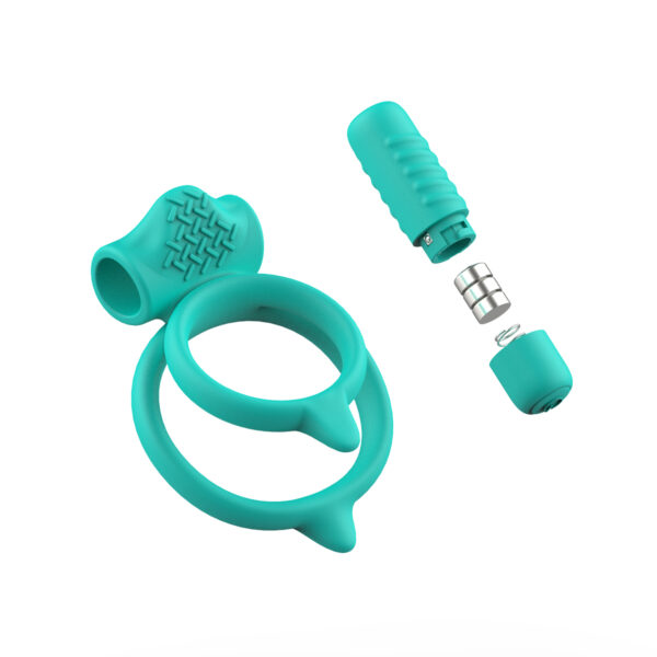 B Swish - bcharmed Basic Plus Dual Penisring Groen - Afbeelding 2