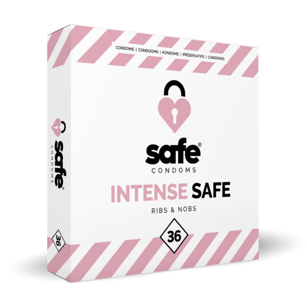 SAFE - Condooms Intense Safe Ribs & Nobs (36 stuks) - Afbeelding 2