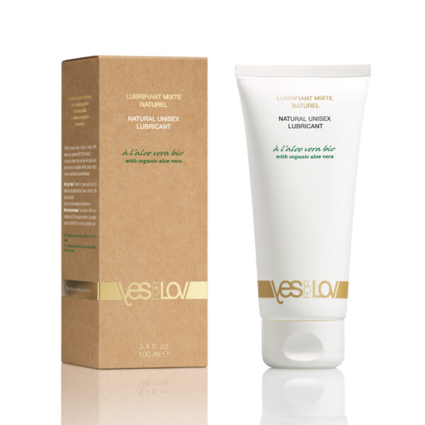 YESforLOV - Natural Unisex Glijmiddel met Organische Aloe Vera Tube 100 ml - Afbeelding 2