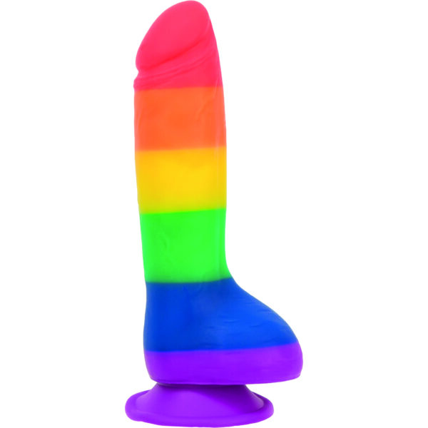 Addiction - Justin 20 cm Dong Regenboog - Afbeelding 3