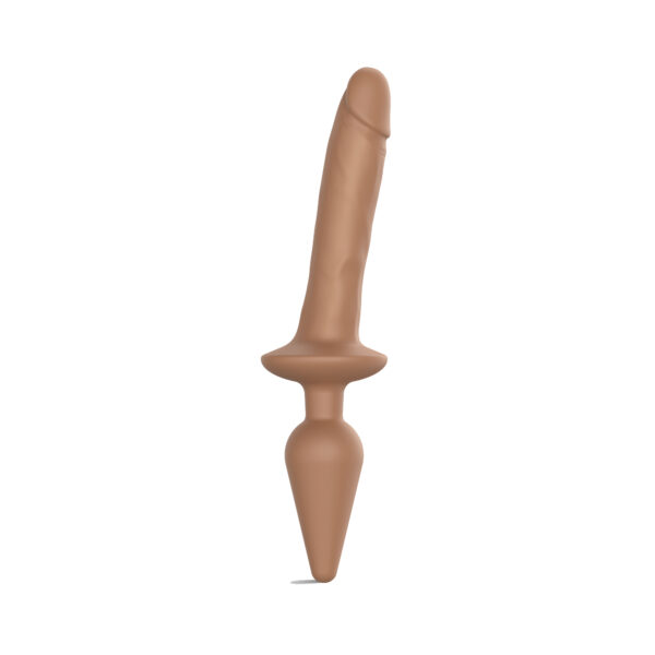 Strap-On-Me - Switch  Plug-in Realistic Dildo Caramel S - Afbeelding 3