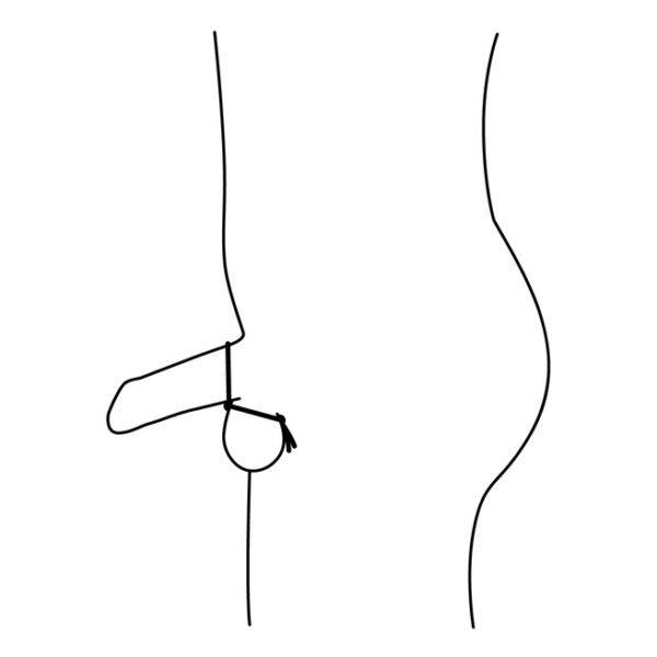 Nexus - Forge Double Adjustable Lasso Silicone Cock Ring Zwart - Afbeelding 2