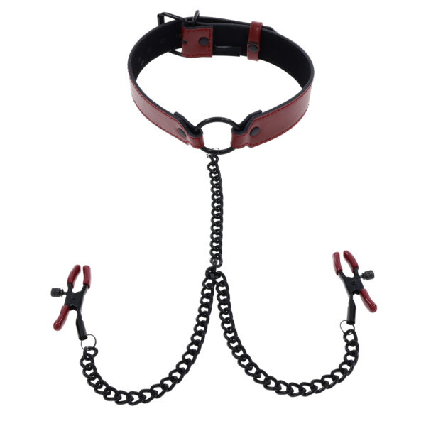 Sportsheets - Saffron Collar with Nipple Clamps - Afbeelding 3